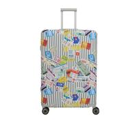 travelite Accessoires Kofferhülle L multicolor/ Tickets