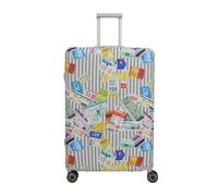 Travelite Accessoires Kofferhülle L Multi.Color/Tickets