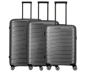 Travelite Air Base - 4-Rollen-Trolley Set 3tlg. erw. (anthracite)