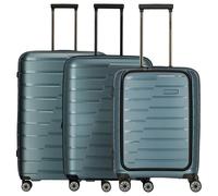 Travelite 3tlg Set Air Base 4 Rollen Trolley Vortasche Eisblau