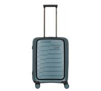 travelite Trolley + Koffer Air Base 4-Rad Trolley S Vortasche Eisblau (43 Liter) Petrol