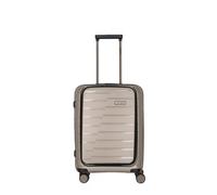 Travelite Air Base 4-Rollen-Kabinentrolley mit Fronttasche S 55 cm champagne
