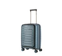 travelite Trolley + Koffer Air Base 4-Rad Trolley S Vortasche Eisblau (43 Liter) Petrol
