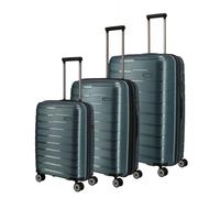 Travelite Air Base Kofferset 3-tlg. 4w L/M erw./S eisblau 75340-25 Koffer mit 4 Rollen Kofferset