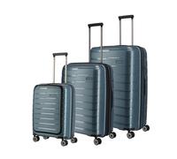 Travelite Air Base - 4-Rollen-Trolley Set 3tlg. L/M/S Vortasche (iceblue)