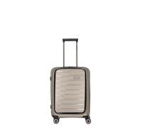 Travelite Air Base 4-Rollen-Kabinentrolley mit Fronttasche S 55 cm champagne