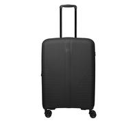 Travelite Air Stripe 4 Rollen Trolley M 66 cm mit Dehnfalte schwarz