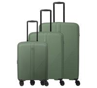 Travelite Air Stripe - 4-Rollen-Trolley Set 3tlg. erw. (green)