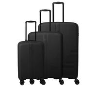 Travelite Air Stripe - 4-Rollen-Trolley Set 3tlg. erw. L/M/S (Slim) (black)