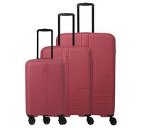 Travelite Air Stripe - 4-Rollen-Trolley Set 3tlg. erw. L/M/S (Slim) (red)