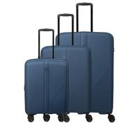 Travelite Air Stripe - 4-Rollen-Trolley Set 3tlg. erw. (navy)