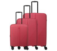 Travelite Air Stripe - 4-Rollen-Trolley Set 3tlg. erw. (red)