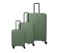 travelite AIR STRIPE Trolley 4-Rollen L/M exp./S Green