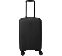 Travelite Air Stripe Slim 4-Rollen Trolley schwarz, Polypropylen, 35 x 55 x 25cm