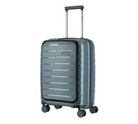 travelite Trolley + Koffer Air Base 4-Rad Trolley S Vortasche Eisblau (43 Liter) Petrol