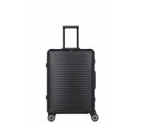 Travelite Aluminium Koffer Next 2.0 M 66 cm mit 4 Rollen Schwarz