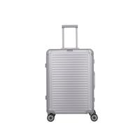 Travelite Aluminium Koffer Next 2.0 M 66 cm mit 4 Rollen Silber