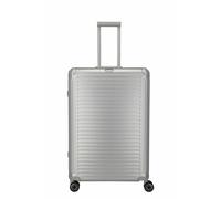 Travelite Aluminium Trolley Next 2.0 L 77 cm mit 4 Rollen Silber