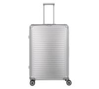 Travelite Next 4-Rollen-Trolley aus Aluminium 77 cm -Silber