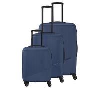 Travelite 3 tlg. Set Trolley Bali S 55 M 67 L 77 cm mit 4 Rollen in Blau