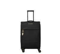 Travelite Barbara Stepp 4-Rollen Trolley schwarz, Nylon, 42 x 68 x 27cm