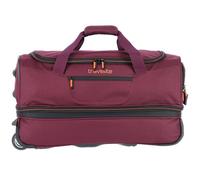 Travelite Trolley Reisetasche mit Rollen mittelgroß, erweiterbar, Basics, Weichgepäck Rolltasche mit Dehnfalte, 55 cm, 51-64 Liter