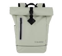Travelite Rolltop Rucksack wasserfest, Fahrradrucksack, Freizeitrucksack mit Rolltop Verschluss & Reflektoren, BASICS, 48 cm, 19 Liter