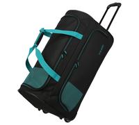 Travelite - travelite BASICS FRESH Rollenreisetasche Schwarz/Petrol Schwarz Schwarz