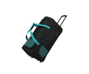travelite - Basics Rollenreisetasche L Schwarz/Petrol - Gr. - L