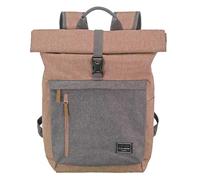Travelite Handgepäck Rucksack, Laptop Rucksack 15,6 Zoll, BASICS, Reiserucksack Rolltop Funktion, 60 cm, 35 Liter