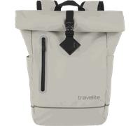 Travelite Basics Rollup Rucksack aus Plane 48 cm -Elfenbein