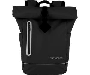 Travelite Basics Rollup Rucksack aus Plane 48 cm -Schwarz