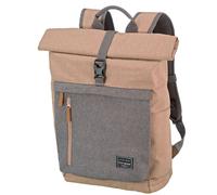 Travelite Handgepäck Rucksack, Laptop Rucksack 15,6 Zoll, BASICS, Reiserucksack Rolltop Funktion, 60 cm, 35 Liter