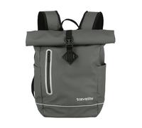 Travelite Rolltop Rucksack wasserfest, Fahrradrucksack, Freizeitrucksack mit Rolltop Verschluss & Reflektoren, BASICS, 48 cm, 19 Liter