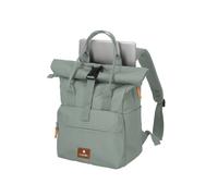 Travelite Handgepäck Rucksack, Laptop Rucksack 14 Zoll, Basics Short Handle Rollup, Reiserucksack Rolltop Funktion, Mint, 37-46 cm, 14 Liter