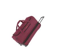 Travelite Trolley Reisetasche mit Rollen groß, erweiterbares Volumen, Basics, Weichgepäck Rolltasche mit Dehnfalte, 70 cm, 98-119 Liter