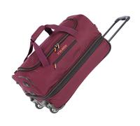 Travelite Trolley Reisetasche mit Rollen mittelgroß, erweiterbar, Basics, Weichgepäck Rolltasche mit Dehnfalte, 55 cm, 51-64 Liter