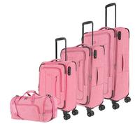 Travelite Boja 4 Rollen Kofferset 4-teilig pink (91542-17) pink