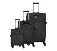 Travelite Briize 4-Rollen Trolley Set schwarz, Polyester, 46 x 78 x 30cm