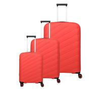 travelite Burano 4W Trolley-Set L / M / S Raspberry