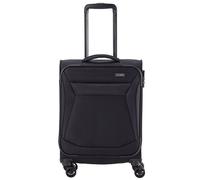 Travelite 4-Rad Koffer Handgepäck Weichschale, IATA Bordgepäck Maß; Serie Chios, Trolley mit Kantenschutz + Aufsteckfunktion, 55 cm, 34 Liter