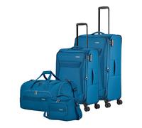 Travelite CHIOS Kofferset mit 4 Rollen Gr. L/M (inkl. Reisetasche + Beautycase) - Petrol Petrol [22] Koffer24