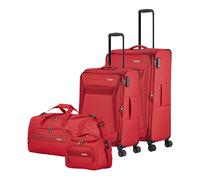 Travelite CHIOS Kofferset mit 4 Rollen Gr. L/M (inkl. Reisetasche + Beautycase) - Rot Rot [10] Koffer24