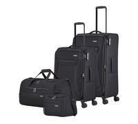 Travelite Chios 4 Rollen Kofferset 4-teilig schwarz (80042-01) schwarz