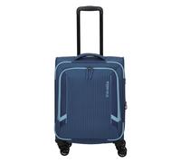 Travelite Corsiica 4 Rollen Kabinentrolley S 55 cm mit Dehnfalte blau