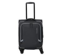 Travelite Corsiica 4 Rollen Kabinentrolley S 55 cm mit Dehnfalte schwarz