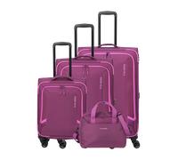 Travelite Corsiica 4 Rollen Kofferset 4-teilig pink