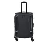 Travelite Corsiica 4 Rollen Trolley M 67 cm mit Dehnfalte schwarz