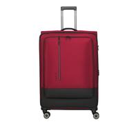 Travelite Crosslite 4 Rollen Trolley XL 81 cm mit Dehnfalte rot