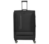 Travelite Crosslite Trolley XL Schwarz Koffer mit 4 Rollen Weichgepäck